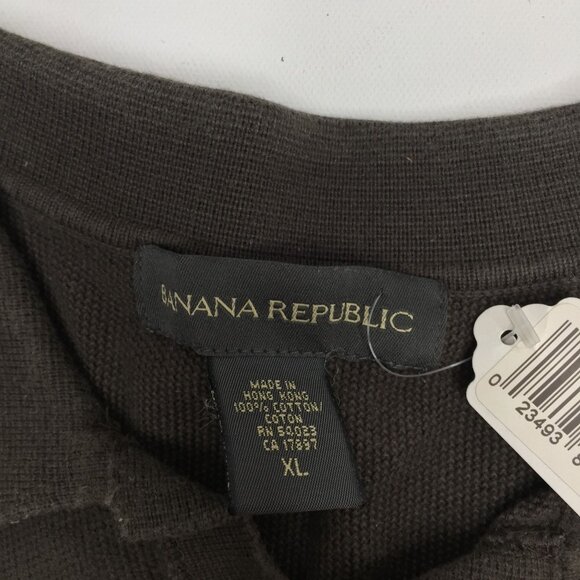 Banana Republic Mens Brown Polo Shirt Short Sleeve Size XL - Picture 2 of 7